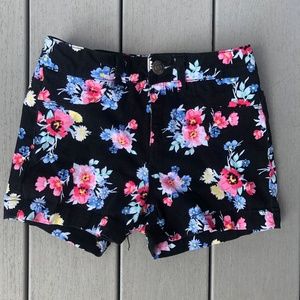 CUTE Floral Pattern Velvet-like Shorts